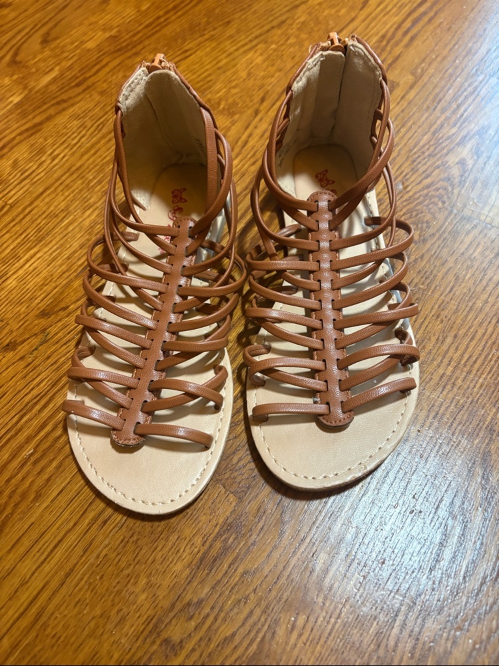 Girls' Brown Gladiator Sandals